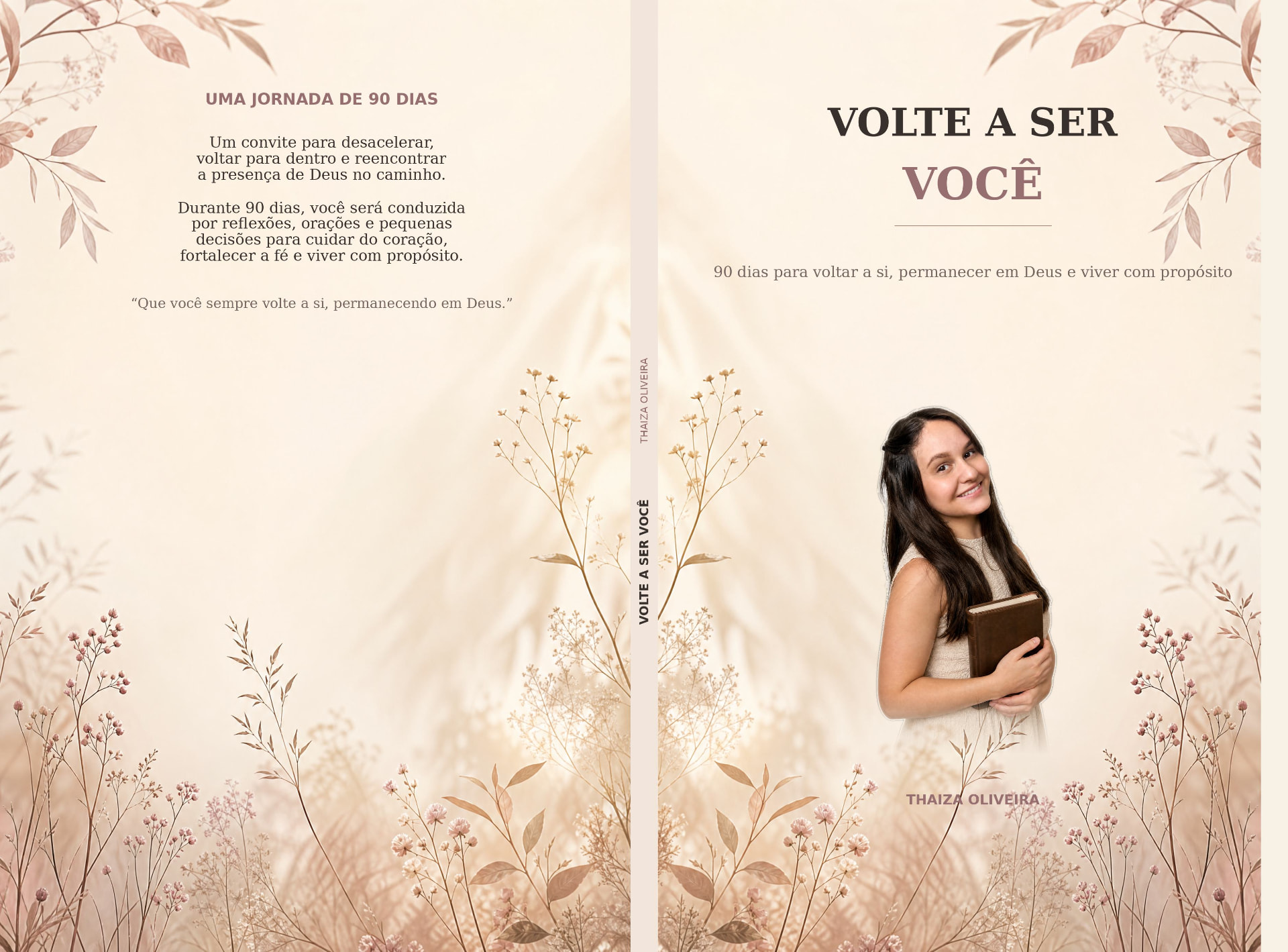 Capa e contracapa oficiais do livro Volte a Ser Você